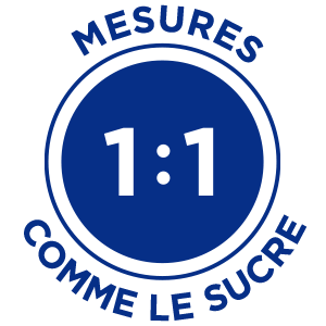 Des mesures comme le sucre 1:1